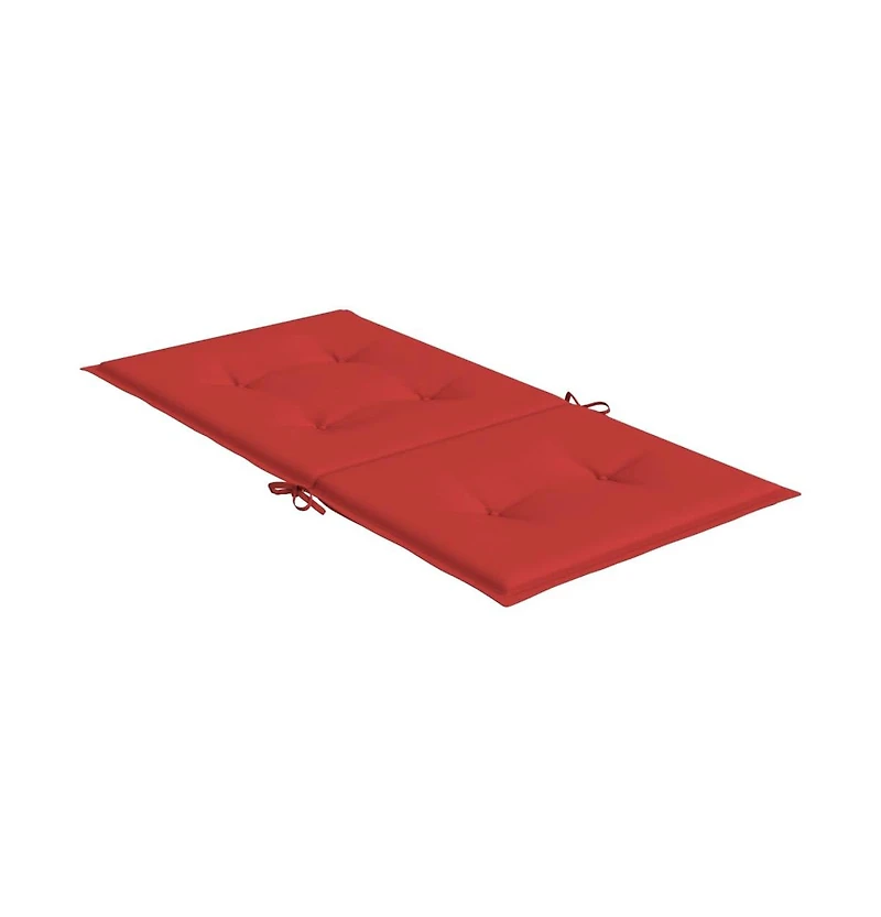 Garden Lowback Chair Cushions 2 pcs Red 39.4"x19.7"x1.2" Oxford Fabric