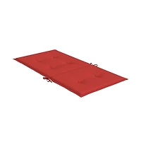 Garden Lowback Chair Cushions 2 pcs Red 39.4"x19.7"x1.2" Oxford Fabric