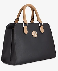 Giani Bernini Saffiano Structured Satchel Crossbody, Exclusively at Macy's