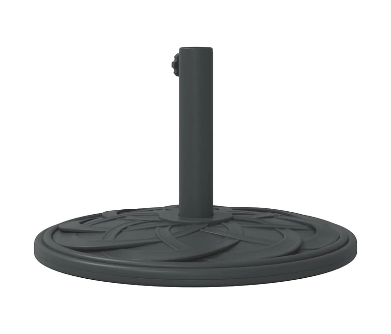 vidaXL Parasol Base Black Polyethylene, concrete, and iron Medium