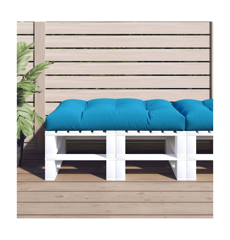 vidaXL Pallet Cushion Blue 47.2"x31.5"x4.7" Fabric