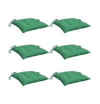 Chair Cushions 6 pcs Green 19.7"x19.7"x2.8" Oxford Fabric