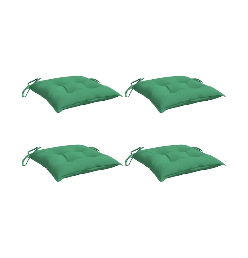 Chair Cushions pcs Green 19.7"x19.7"x2.8" Oxford Fabric