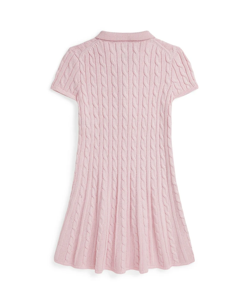 Polo Ralph Lauren Big Girls Cable-Knit Cotton Sweater Dress