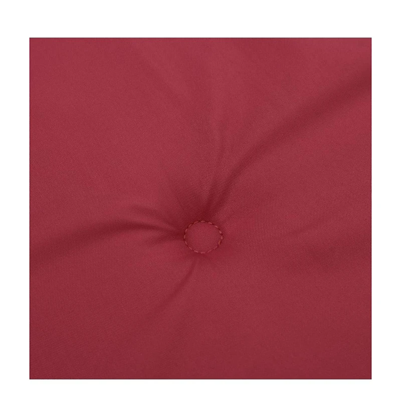 Deck Chair Cushion Wine Red (29.5"+41.3")x19.7"x1.6"