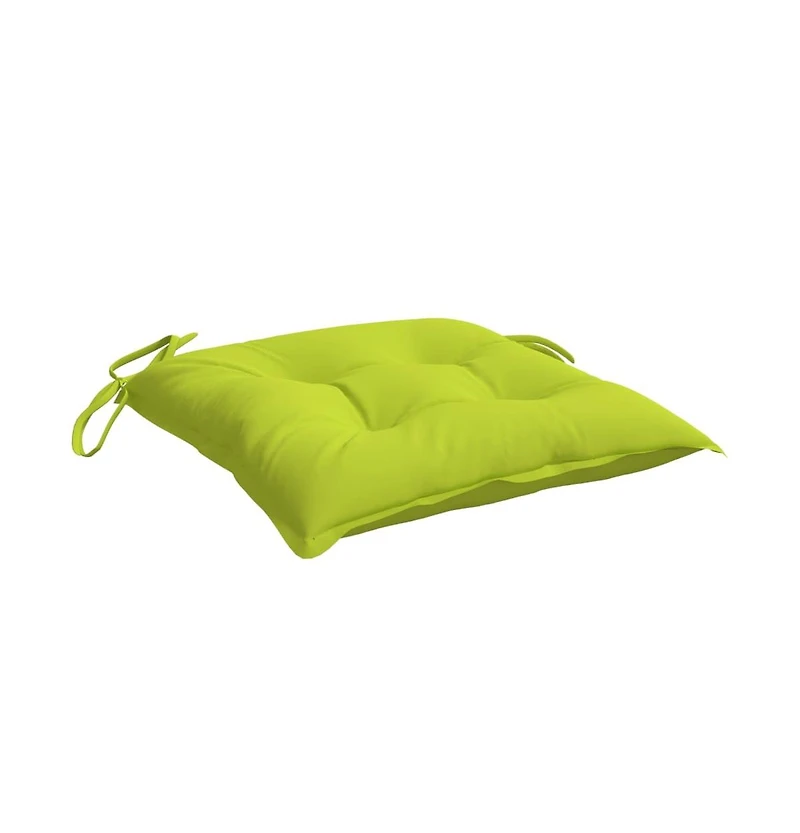vidaXL Chair Cushions 6 pcs Bright Green 19.7"x19.7"x2.8" Oxford Fabric