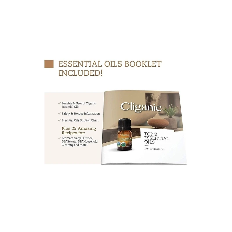 Organic Aromatherapy Set (Top 8 Essential Oils