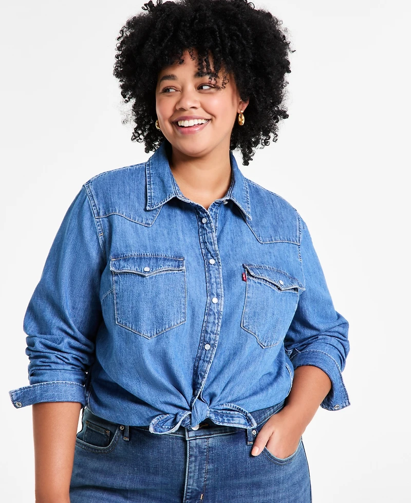Levi's Trendy Plus Essential Western Cotton Shirt