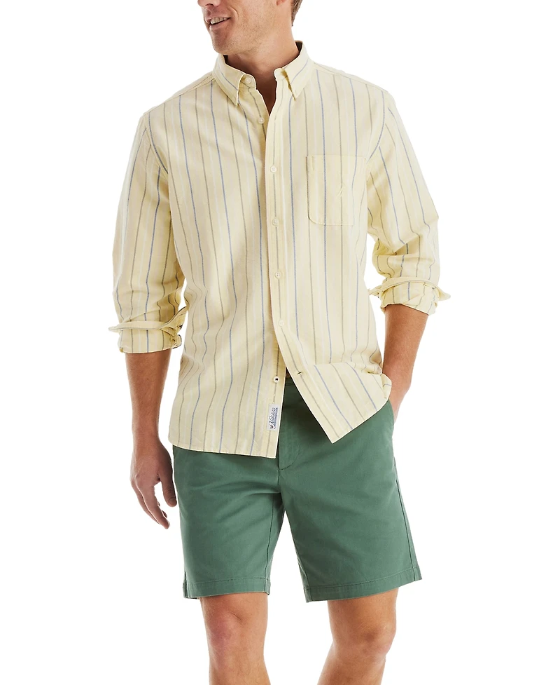 Nautica Men's Solid-Color Stretch-Twill 8.5" Deck Shorts