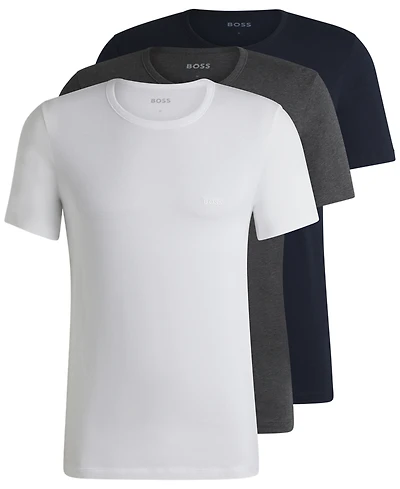 Boss by Hugo Men's 3-Pk. Classic Solid Crewneck T-Shirts