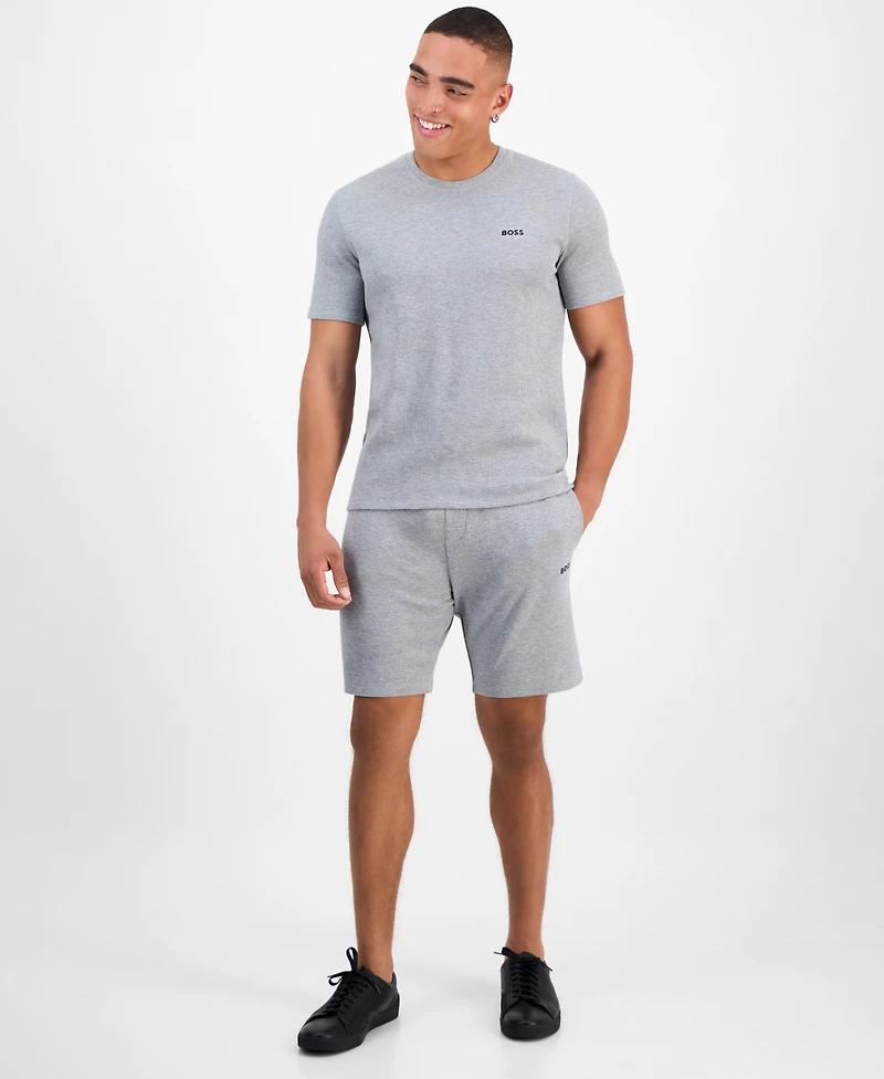 Boss by Hugo Men's Waffle-Knit Sleep T-Shirt