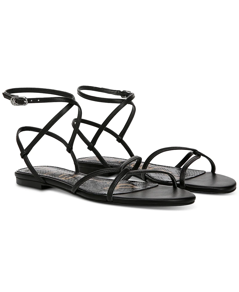 Sam Edelman Women's Elina Ankle-Strap Flat Sandals