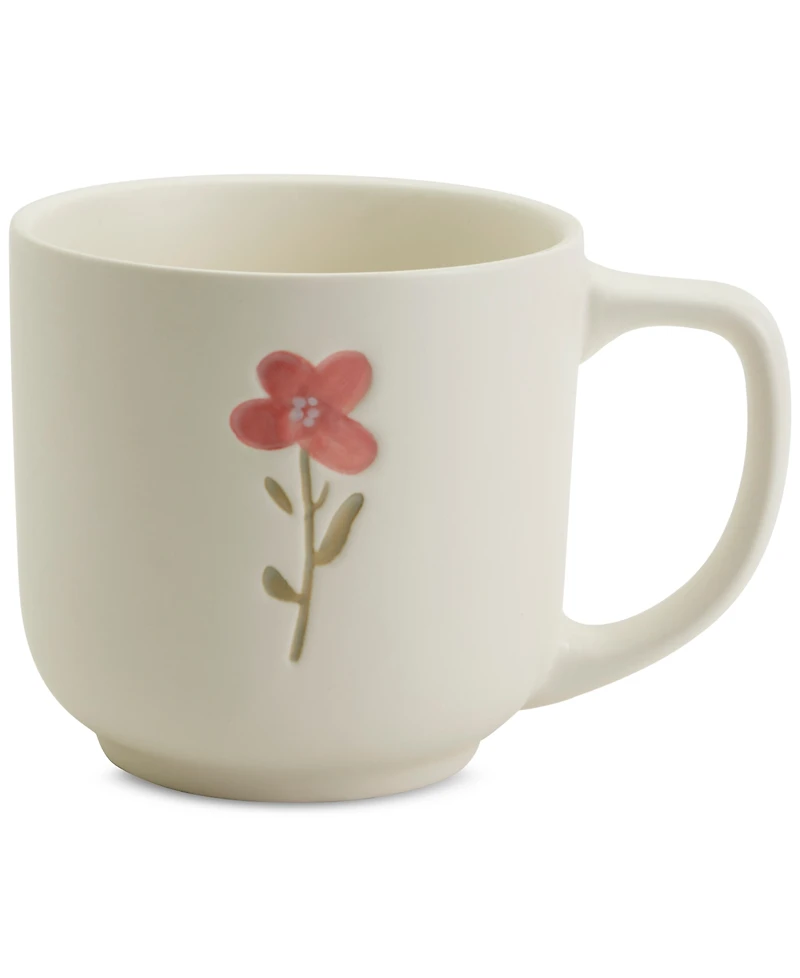Haven Assorted Floral Stoneware Mugs, Set of 4