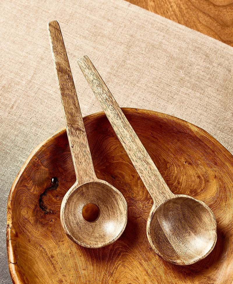 Oake Wooden 2 Piece Salad Server Set, Exclusively at Macys
