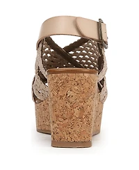 Blowfish Malibu Women's Andrea Square Peep Toe Slingback Wedge Sandals
