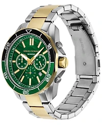 A|X Armani Exchange Men's Quartz Chronograph Two-Tone Stainless-Steel Watch, 44mm