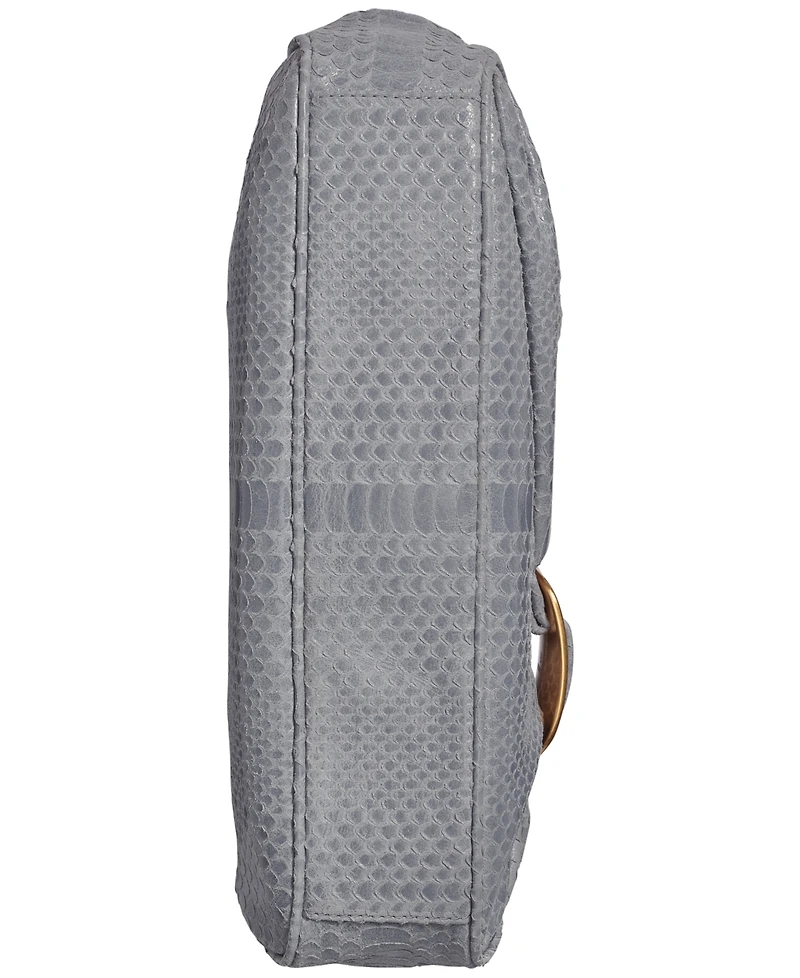Donna Karan New York Bella Skipper Snake Leather Clutch