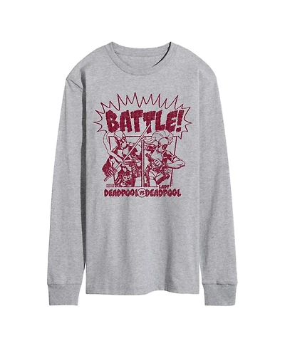 Airwaves Men's Deadpool Battle Long Sleeve T-Shirt