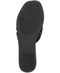 Journee Collection Women's Prylin Bow Slide Flat Sandals