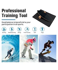 Wooden Balance Board Trainer Wobble Roller for Exercise Sports Training