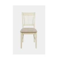 Craftsman Slat-Back Upholstered Desk Chair