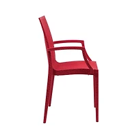 Weave Mace Indoor/Outdoor Chair (With Arms), Set of 2