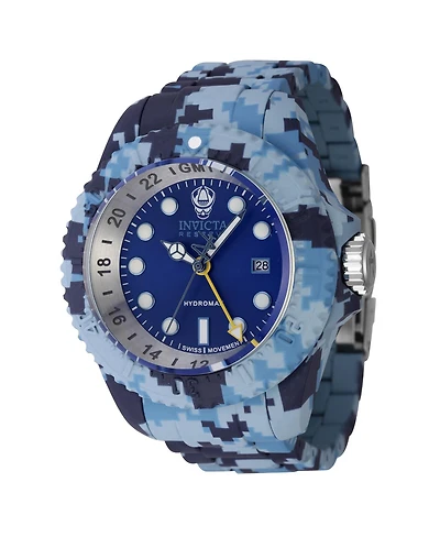 Invicta Men's 45940 Reserve Quartz 3 Hand Blue Dial Watch