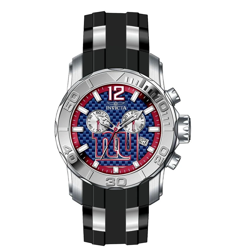 Invicta Men's 48006 Nfl New York Giants Quartz Chronograph Blue Dial Watch