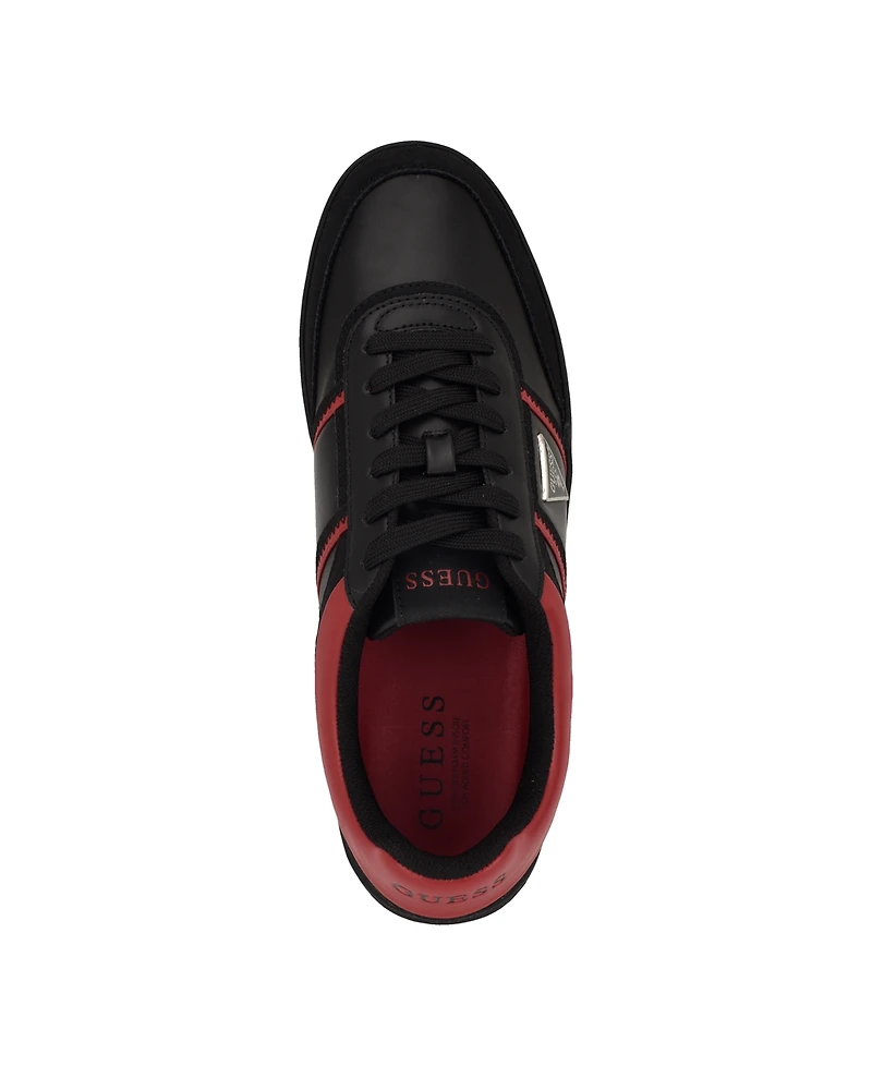 Guess Men's Lasen Branded Lace-Up Fashion Sneakers
