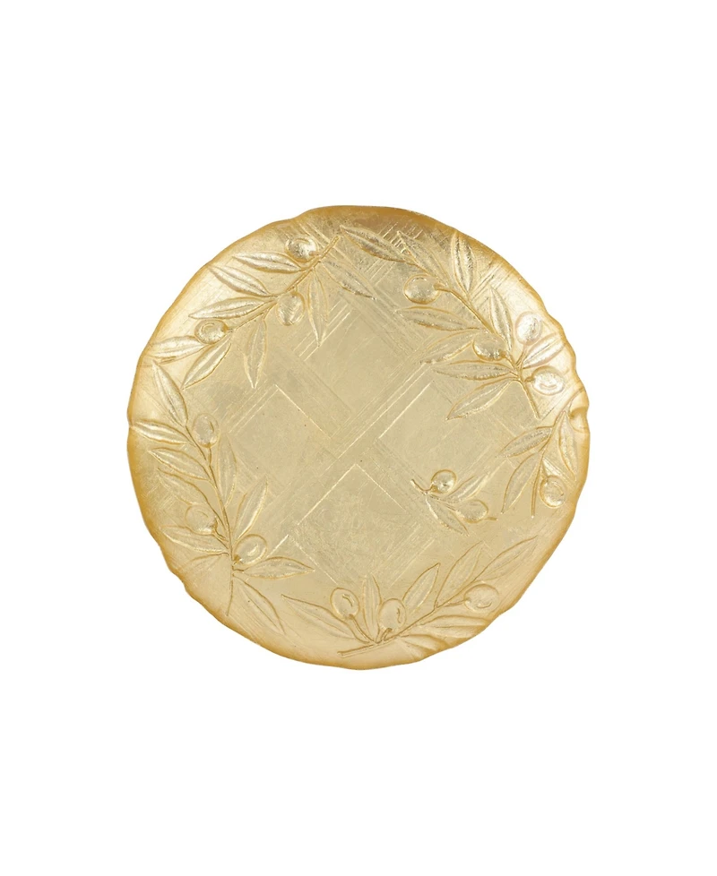 Vietri Moon Glass Olive Salad Plate