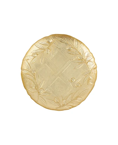 Vietri Moon Glass Olive Salad Plate