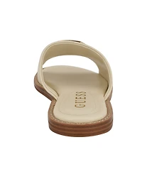 Guess Women's Graysie Quattro G Embellished Flat Sandal