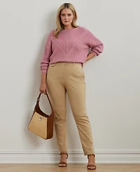 Lauren Ralph Plus Ponte Ankle Pants