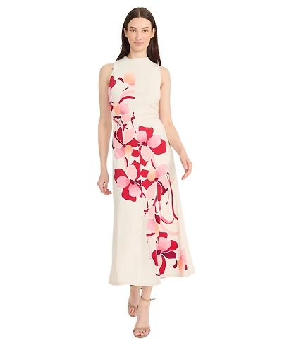 Maggy London Women's Floral-Print Sleeveless Dress
