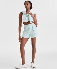 Id Ideology Women's High-Rise Relaxed Pull-On Shorts