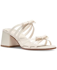 kate spade new york Women's Carolina Bow-Trim Block-Heel Sandals
