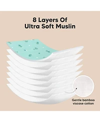 KeaBabies 5pk Softe Muslin Burp Cloths for Baby Girls and Boys, Organic Burping Babies, Clothes