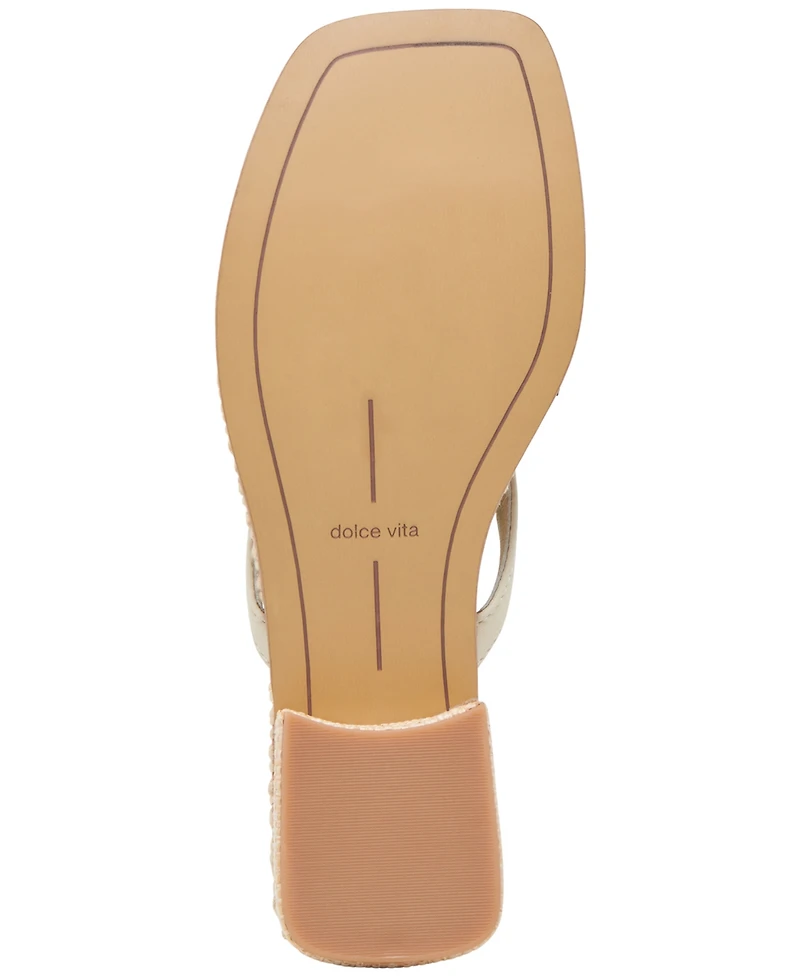 Dolce Vita Women's Barty Whipstitch Thong Low Heel Sandals