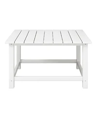 Low Outdoor Hdpe Square Patio Coffee Table