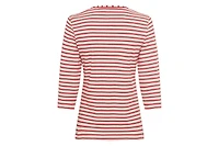 Olsen Women's Striped Love Print T-Shirt