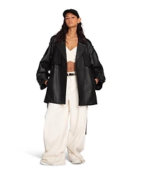 Belle & Bloom Women's Forevermore Leather Trench Coat