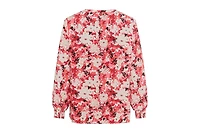 Olsen Women's Floral Camo Tunic Blouse