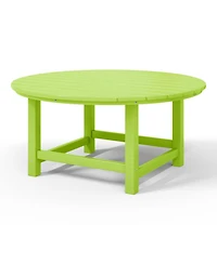 Low Outdoor Hdpe Round Patio Coffee Table