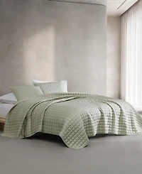Closeout! Calvin Klein Tencel Solid Reversible 3-Pc. Quilt Set