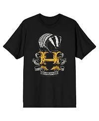 Harry Potter Big & Tall Hufflepuff Badger Black T-shirt-4XL