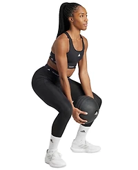adidas Women's Medium-Impact Logo-Band Sports Bra