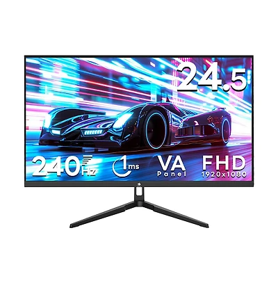 Z-edge 24.5 inch 1080P 1920 x 1080 240 Hz 1 ms Flat Panel Gaming Monitor, FreeSync, 350cd/m², Hdmi x 2, Dp x 1, Support Wall Mount