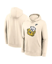Nike Men's Cream Michigan Wolverines Vault Logo Pullover Hoodie
