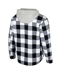 Colosseum Men's Black/White Oklahoma State Cowboys Buffalo Plaid Full-Zip Jacket