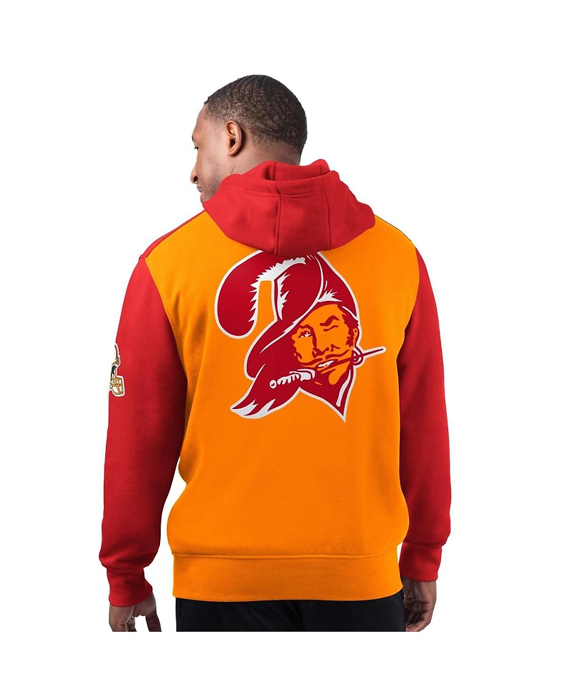 Starter Men's Orange Tampa Bay Buccaneers Extreme Vintage Logo Pullover Hoodie